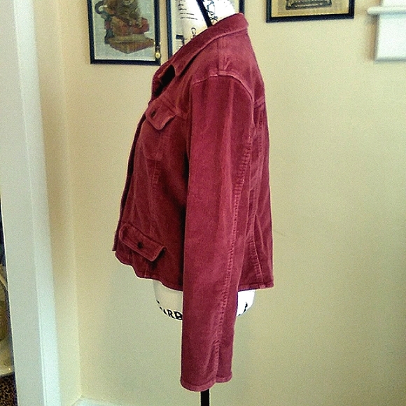 WOMEN'S CORDOURY JEAN STYLE JACKET  (sz 12P) - Picture 4 of 9